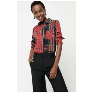 NWT J.Crew Tartan Classic Fit Boy Shirt Button Down Shirt 14 AG946